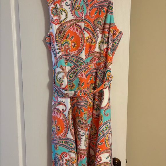 Nine West Multicolor Paisley Midi Dress - Picture 2 of 4